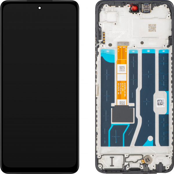 Display cu Touchscreen Oppo A5x 4G / A5 4G, cu Rama, Negru, Service Pack 621029000585