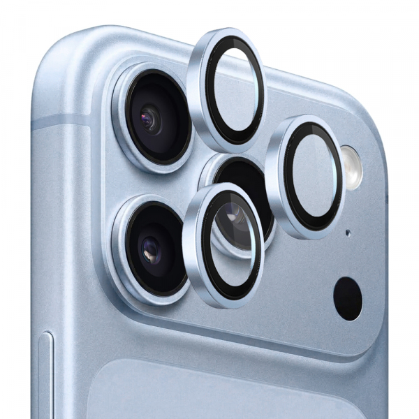 Folie de protectie Camera Spate Lito Titanium AR pentru Apple iPhone 18 Pro / 18 Pro Max, Sticla Securizata, Bleu