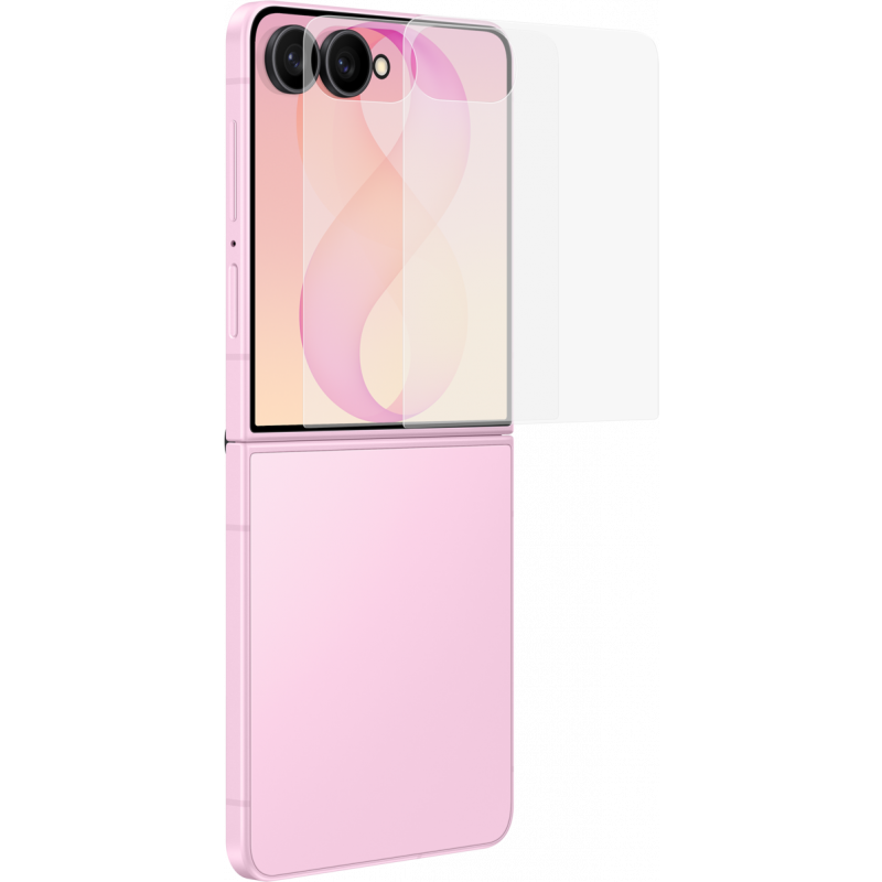 Folie de protectie Ecran Exterior Samsung Anti-reflecting pentru Galaxy Z Flip8 F776, Plastic, Set 2 bucati EF-UF776CTEGWW