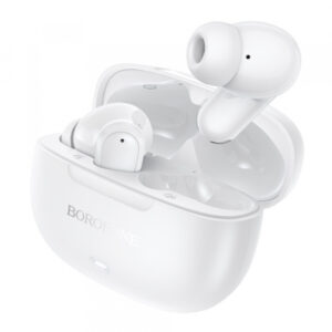 Handsfree Bluetooth Borofone BW96 Mellow, TWS, Alb