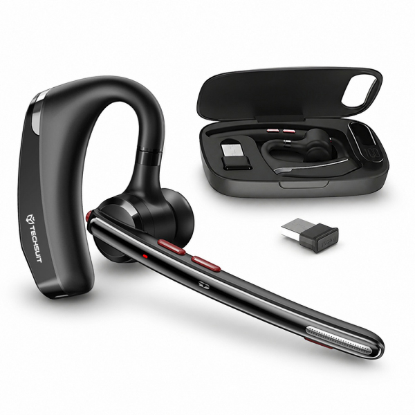 Casca Call Center Bluetooth Techsuit SoundForce Pro G10, A2DP, Negru