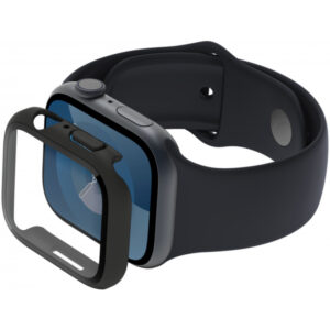 Husa Belkin ScreenForce TemperedCurve pentru Apple Watch 40mm / 41mm Series, Neagra OVG003zzBK-REV