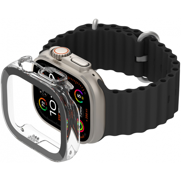 Husa Belkin ScreenForce TemperedCurve pentru Apple Watch Ultra Series, Transparenta OWA001zzCL