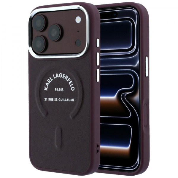 Husa MagSafe pentru Apple iPhone 18 Pro / 17 Pro, Karl Lagerfeld, Ring Karl RSG Logo, Visinie