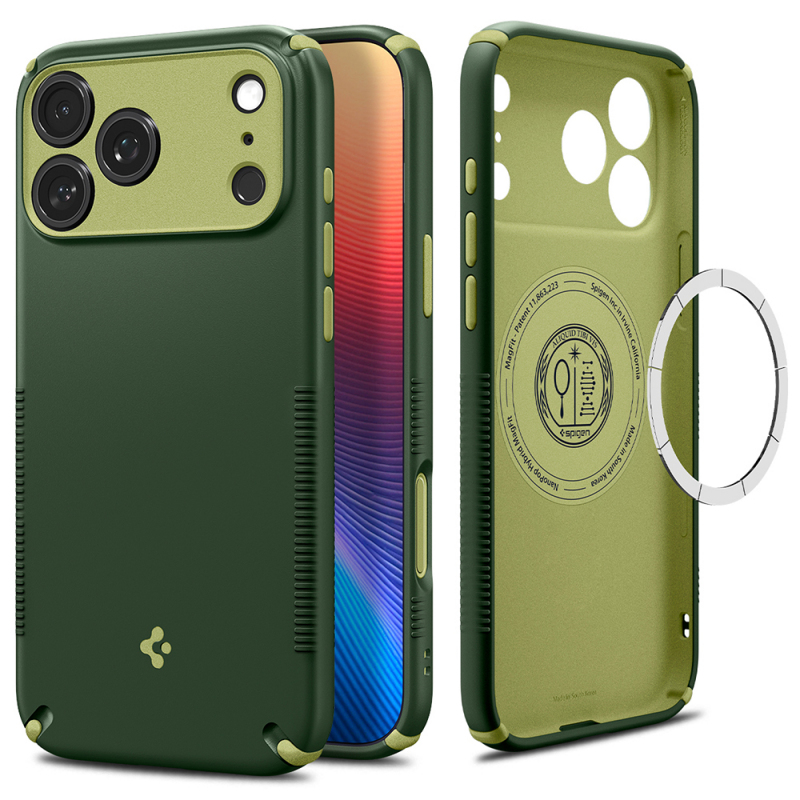 Husa MagSafe pentru Apple iPhone 18 Pro / 17 Pro, Spigen, Caseology Nano Pop Hybrid, Verde ACS12176