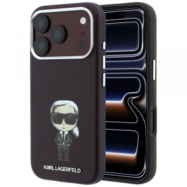 Husa MagSafe pentru Apple iPhone 18 Pro Max / 17 Pro Max, Karl Lagerfeld, HC SW Ikonik, Visinie