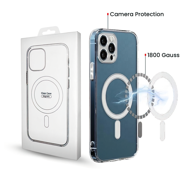 Husa MagSafe pentru Samsung Galaxy A57 5G, OEM, 1800 Gauss, Transparenta