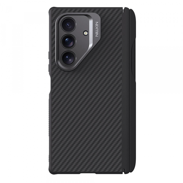 Husa MagSafe pentru Samsung Galaxy Z Fold7 F966, Nillkin, CarboProp with Camera Cutout and S-Pen Holder, Neagra