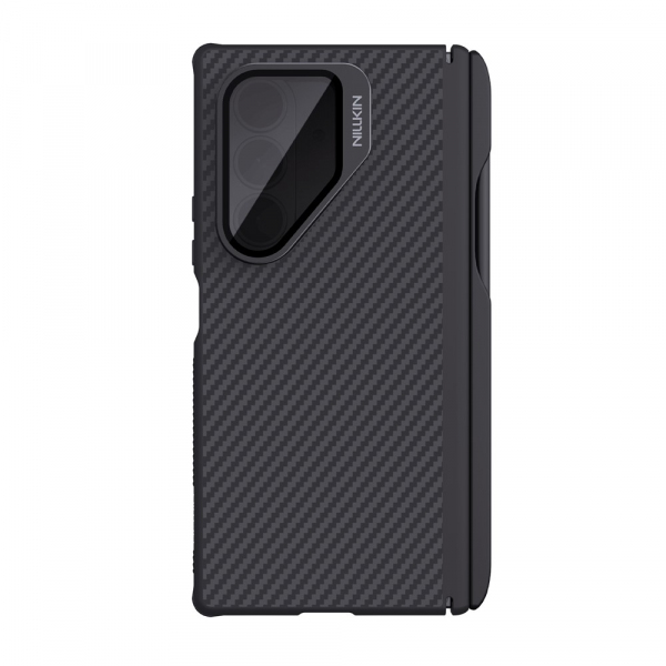 Husa MagSafe pentru Samsung Galaxy Z Fold7 F966, Nillkin, CarboProp with Transparent Black Lens Cover and S-Pen Holder, Neagra