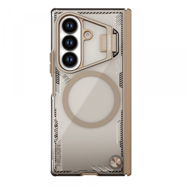 Husa MagSafe pentru Samsung Galaxy Z Fold7 F966, Nillkin, Iceblade Prop with Camera Cutout, Maro