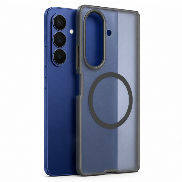 Husa MagSafe pentru Samsung Galaxy Z Fold8 Ultra F976, Blueo, Skin Friendly Anti-Drop, Neagra Satinata