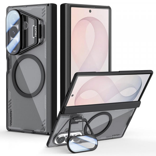 Husa MagSafe pentru Samsung Galaxy Z Fold8 Ultra F976, Nillkin, Iceblade Prop with Camera Cutout, Neagra