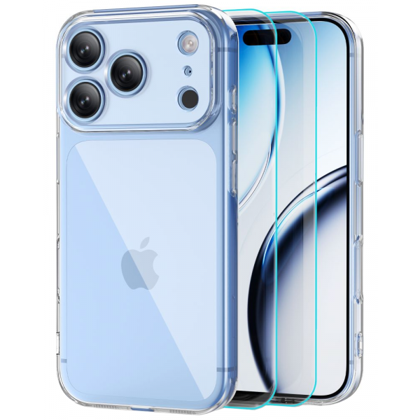 Husa pentru Apple iPhone 18 Pro Max / 17 Pro Max, Tech-Protect, Flexair with Screen Protector, Transparenta