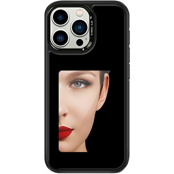Husa pentru Apple iPhone 16 Pro Max, OEM, Display Customized E-Ink (4inch), Neagra