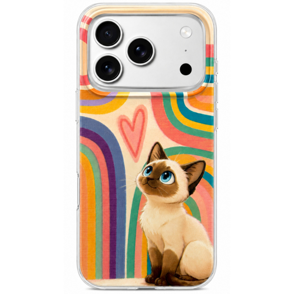 Husa pentru Apple iPhone 16 Pro Max, Perfect Case, Dreamora Kitty, Multicolor