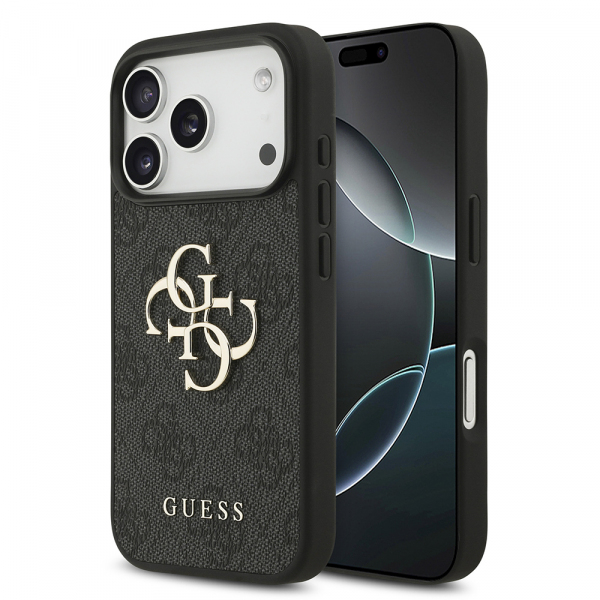 Husa pentru Apple iPhone 18 Pro / 17 Pro, Guess, 4G Big Logo, Neagra