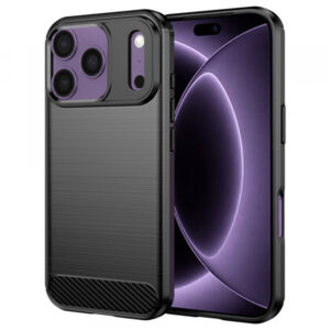 Husa pentru Apple iPhone 18 Pro / 17 Pro, Techsuit, Carbon, Neagra