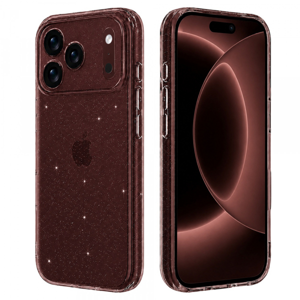 Husa pentru Apple iPhone 18 Pro Max / 17 Pro Max, Techsuit, SparkleSkin, Transparenta