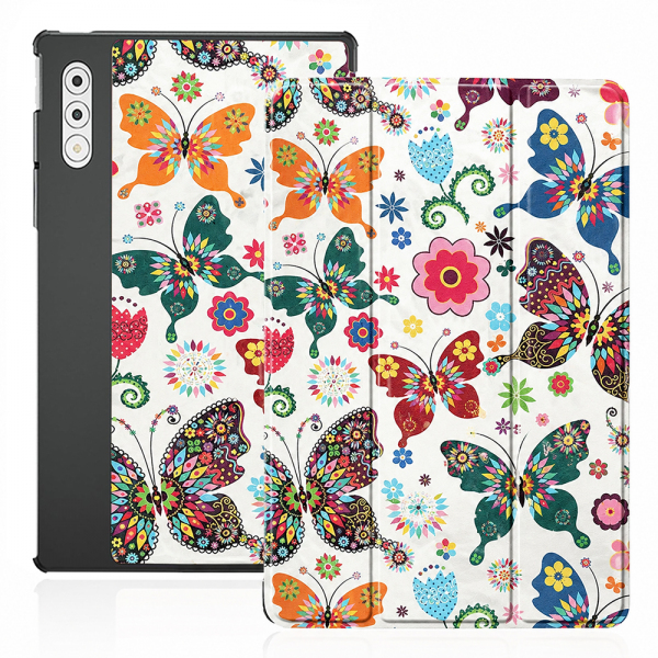 Husa pentru Lenovo Yoga Tab Plus, Techsuit, FoldPro Butterfly, Multicolor