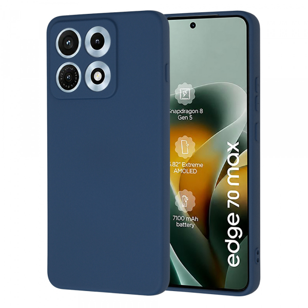 Husa pentru Motorola Edge 70 Max, Techsuit, SoftFlex, Bleumarin