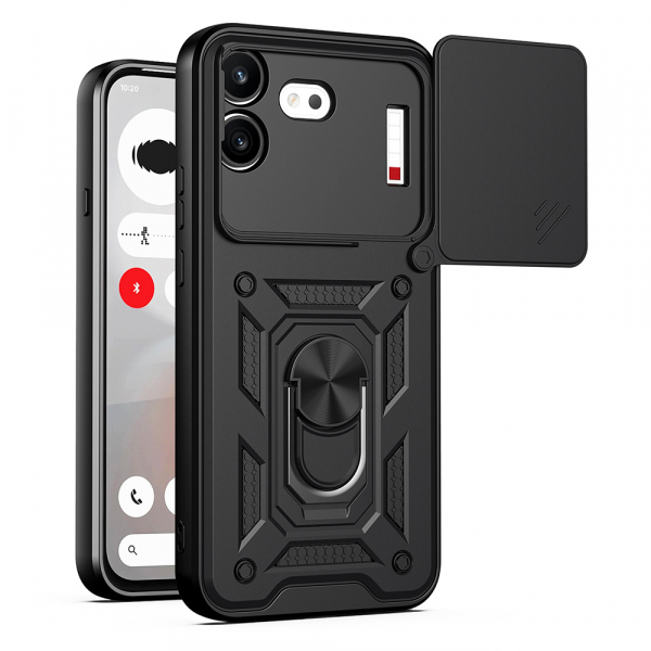 Husa pentru Nothing Phone (4b), Techsuit, CamShield, Neagra