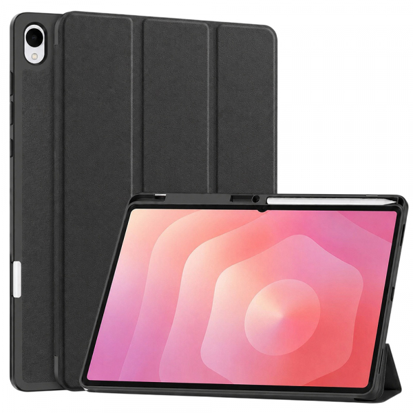 Husa pentru Samsung Galaxy Tab S12 Plus, Techsuit, Flex Trifold, Neagra