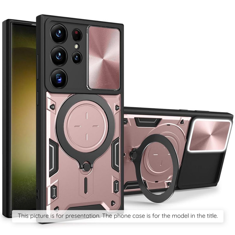 Husa pentru Samsung Galaxy Z Flip8 F776, Techsuit, CamGuard Pro, Roz Aurie