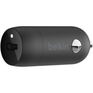 Incarcator Auto Belkin BoostCharge, 30W, 3A, 1 x USB-C, Negru CCA004btBK