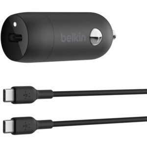 Incarcator Auto Cu Cablu USB-C Belkin BoostCharge, 30W, 3A, 1 x USB-C, Negru CCA004bt1MBK-B6