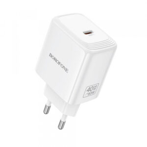 Incarcator Retea Borofone BN33 Fuente, 40W, 1 x USB-C, Alb