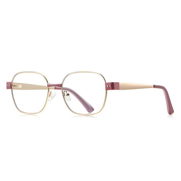 Ochelari De Calculator Dama Techsuit 3172, Anti-Blue Light, Roz Aurii