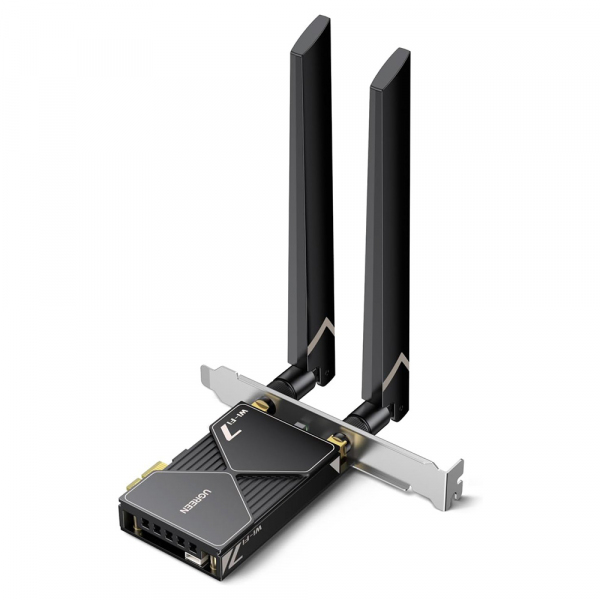 Placa Retea UGREEN BE6500 (55204), Wi-Fi 7 / Bluetooth 5.4, PCIe, Neagra