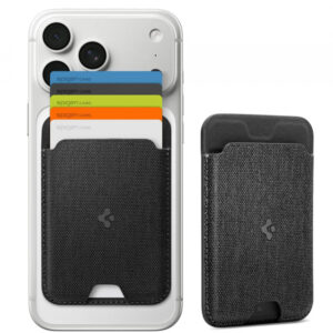 Portofel MagSafe, Spigen, MagFit Urban Fit, Negru AFA11335
