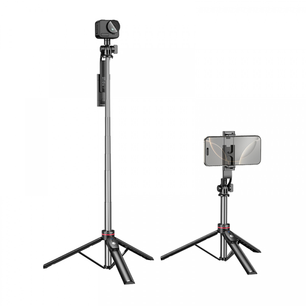 Selfie Stick Bluetooth Borofone BY15 Throne, 4.5inch - 7inch, Negru