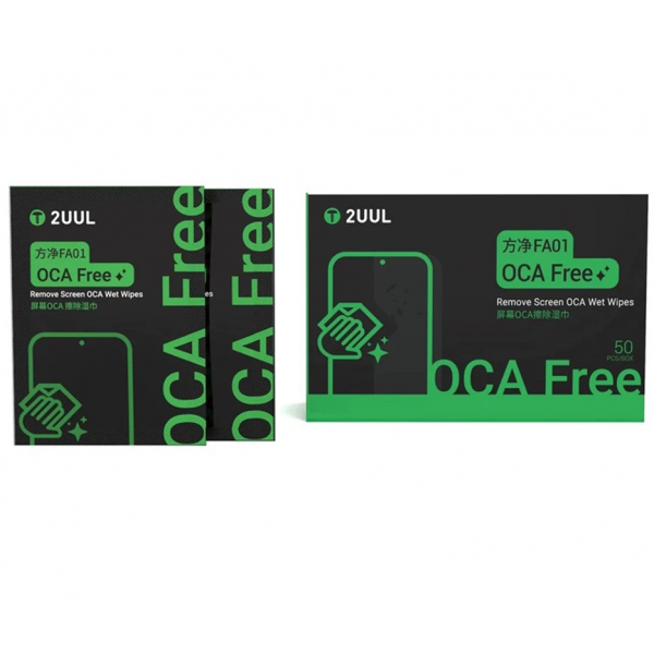 Servetele Curatare Umede 2UUL FA01 pntru indepartare Adeziv OCA / LOCA, Set 50 bucati