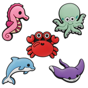 Sticker 3D OEM Ocean pentru Husa Telefon / Tableta, Set 5 bucati, Multicolor