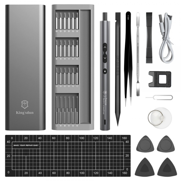 Surubelnita Electrica King\'sdun, 62in1, Gri