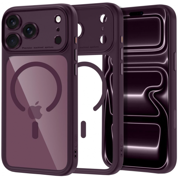 Husa MagSafe pentru Apple iPhone 18 Pro Max / 17 Pro Max, Tech-Protect, MagPeak CC, Visinie Transparenta