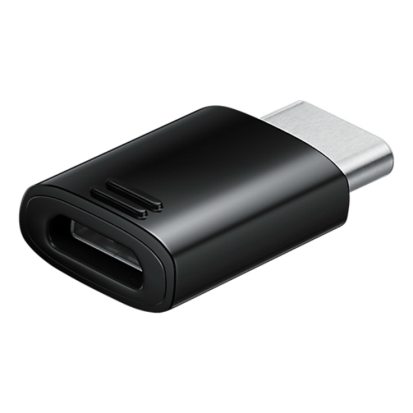 Adaptor Date si Incarcare microUSB - USB-C Samsung EE-GN930BB, Negru, Swap