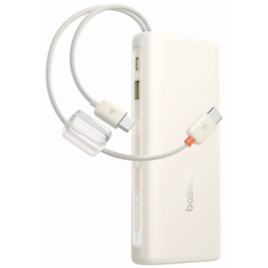 Baterie Externa Baseus EnerFill FC41, 20000mAh, 100W, QC + PD, 1 x USB-A - 3 x USB-C, Alba E0028N04