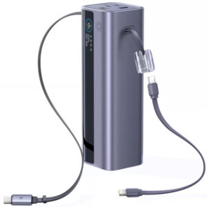 Baterie Externa Baseus EnerGeek GR11, 25000mAh, 200W, QC + PD, 1 x USB-A - 3 x USB-C, Gri E0028Q00