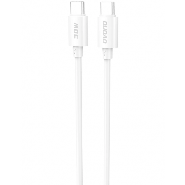 Cablu Date si Incarcare USB-C - USB-C Dudao L4C, 30W, 1.2m, Alb