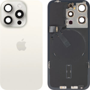 Capac Baterie Apple iPhone 15 Pro, Alb (White Titanium), Swap Premium