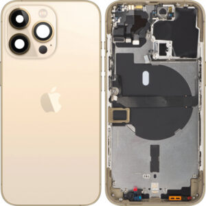 Capac Baterie Apple iPhone 13 Pro, Cu Carcasa Mijloc, Auriu, Swap Premium