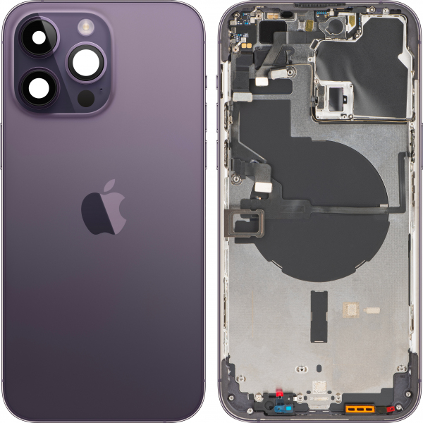 Capac Baterie Apple iPhone 14 Pro Max, Cu Carcasa Mijloc, Mov (Deep Purple), Swap Premium