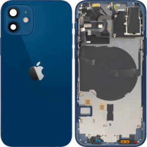 Capac Baterie Apple iPhone 12, Cu Carcasa Mijloc, Albastru, Swap Premium