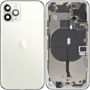 Capac Baterie Apple iPhone 11 Pro, Cu Carcasa Mijloc, Argintiu, Swap Premium