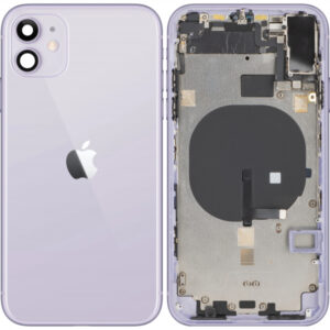 Capac Baterie Apple iPhone 11, Cu Carcasa Mijloc, Mov, Swap Premium