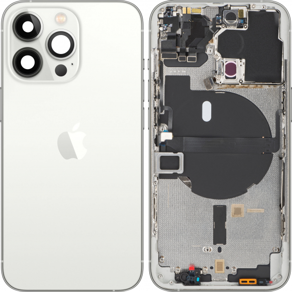 Capac Baterie Apple iPhone 13 Pro, Cu Carcasa Mijloc, Argintiu, Swap Premium