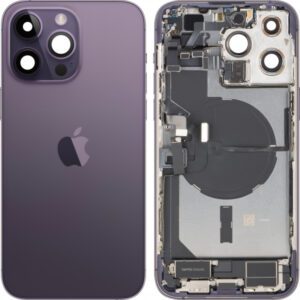 Capac Baterie Apple iPhone 14 Pro Max, Cu Carcasa Mijloc, Full Parts, Mov (Deep Purple), Swap Premium